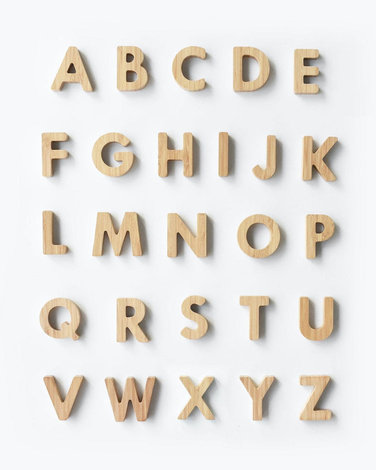 Little wee gallery play bamboo alphabet