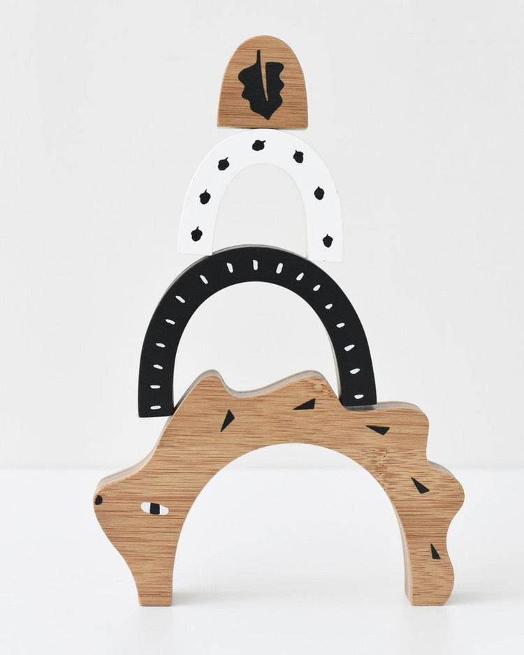 Little wee gallery play bamboo nesting hedgehog