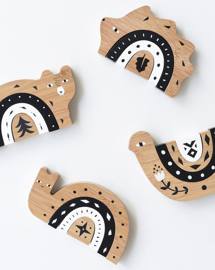 Little wee gallery play bamboo nesting hedgehog