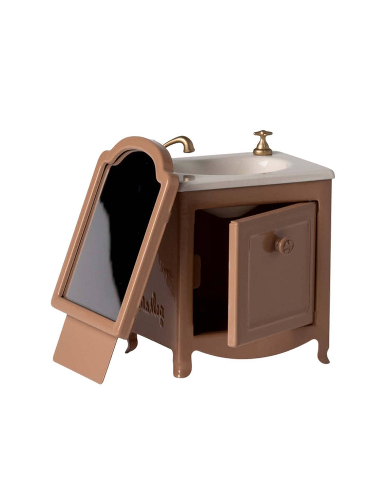 maileg sink dresser, mouse - dark powder play Little