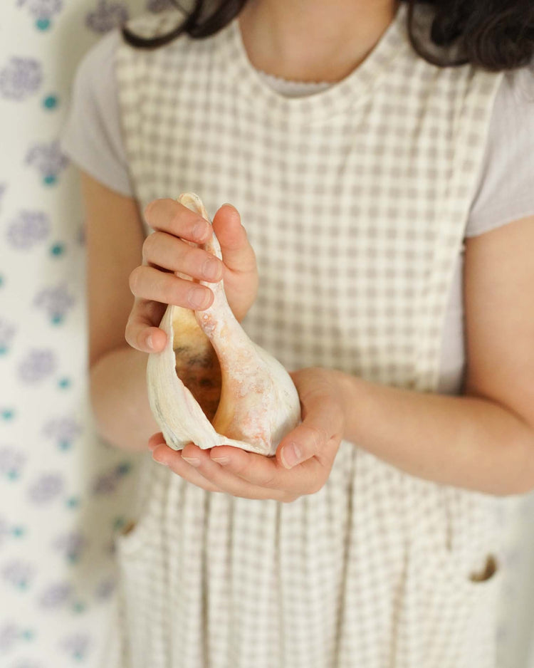 soor ploom dunes dress in gingham print, cloud kids Little