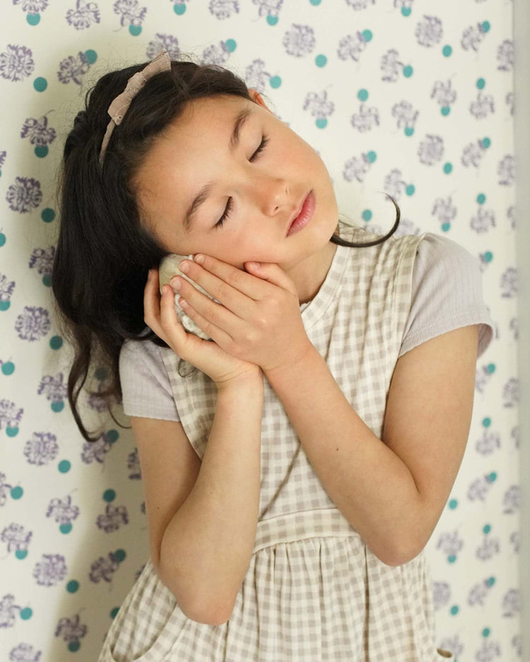 soor ploom dunes dress in gingham print, cloud kids Little