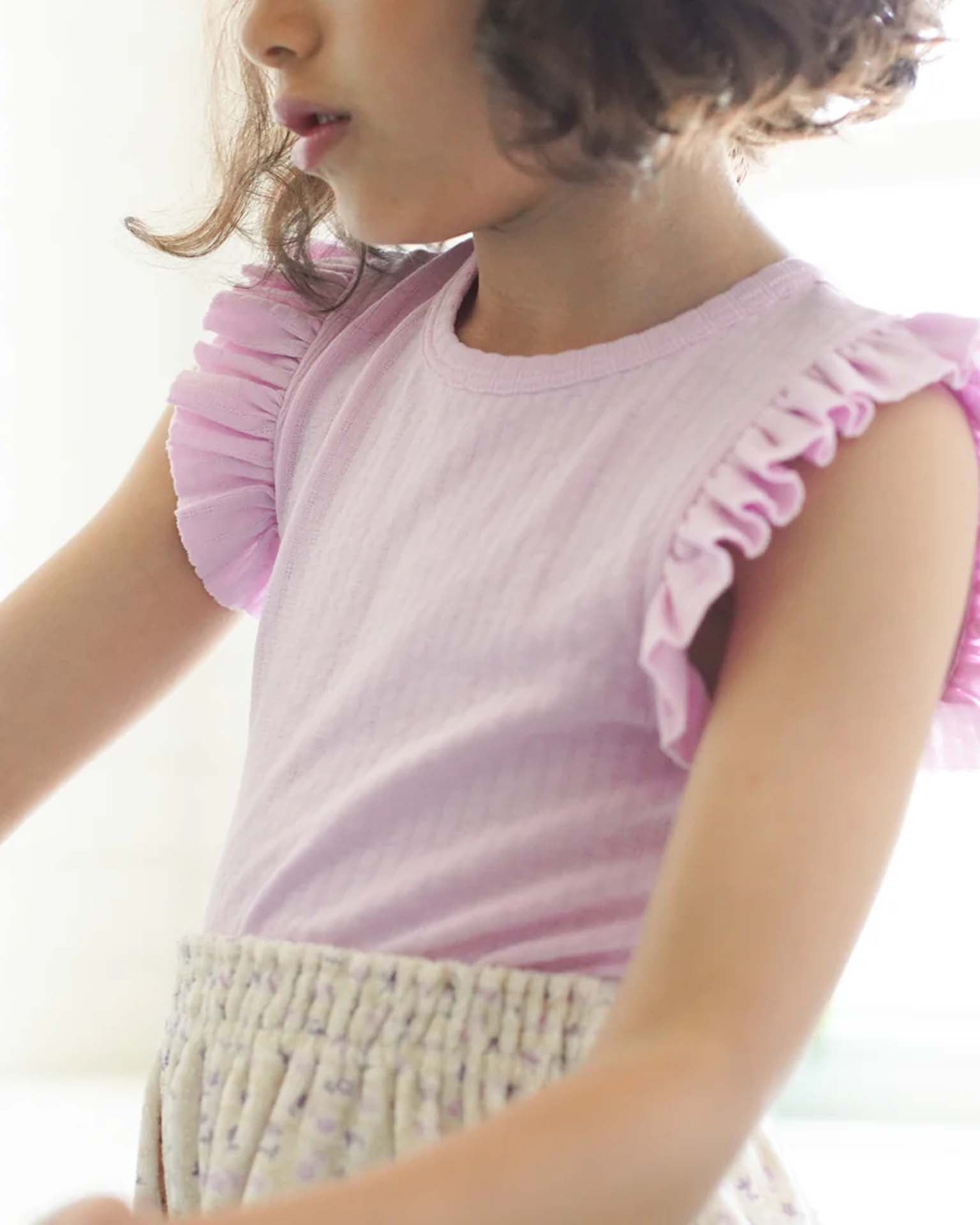 soor ploom smock short in flower press print, soy kids at Little