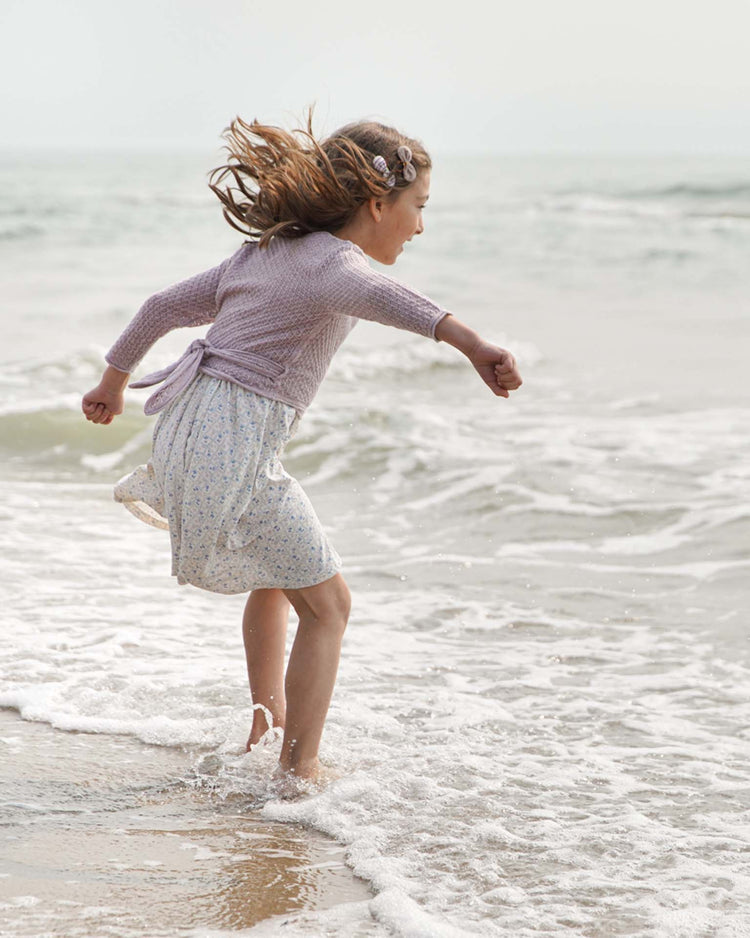 soor ploom loop dress in flower press print, azul kids Little