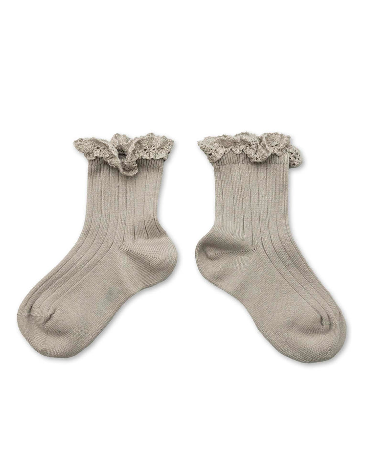 lili ankle socks in gris perle