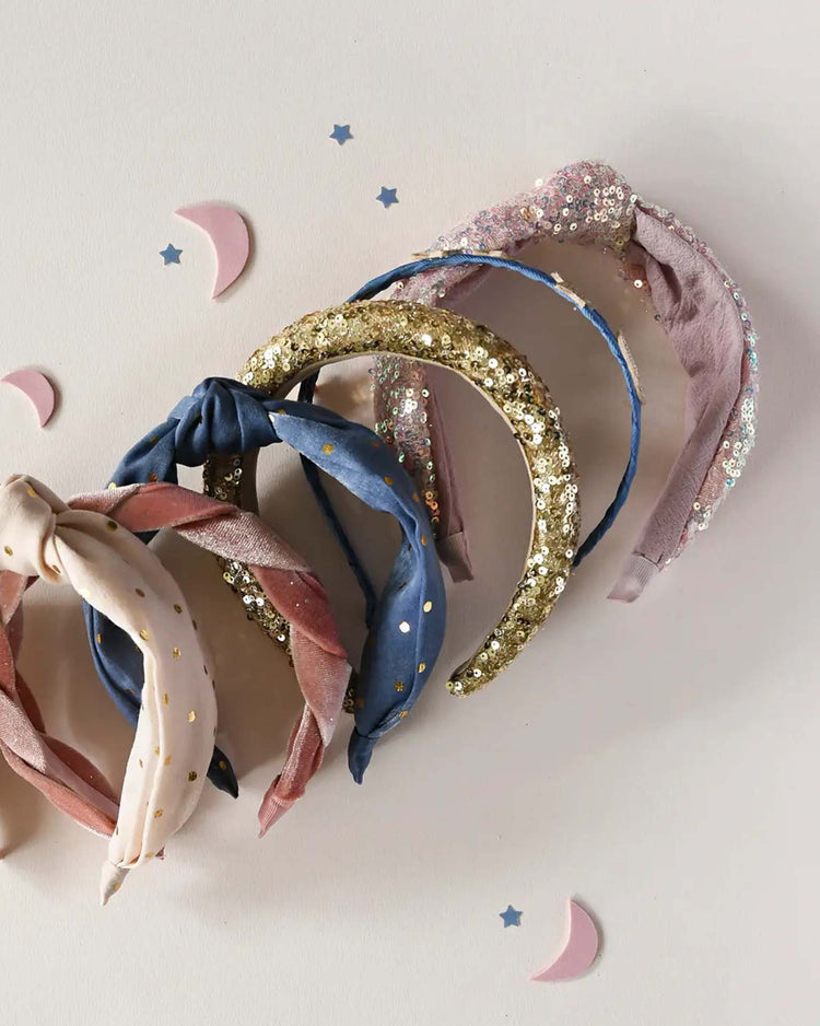 rockahula kids sequin velvet headband in pink accessories Little