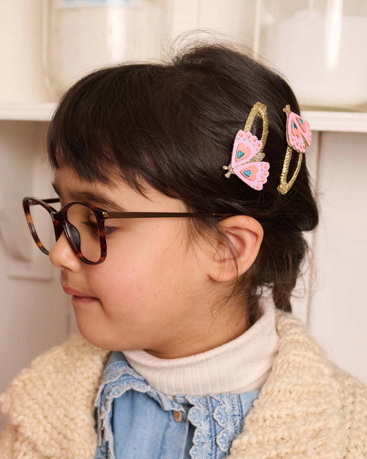rockahula kids bright wing butterfly clips accessories Little