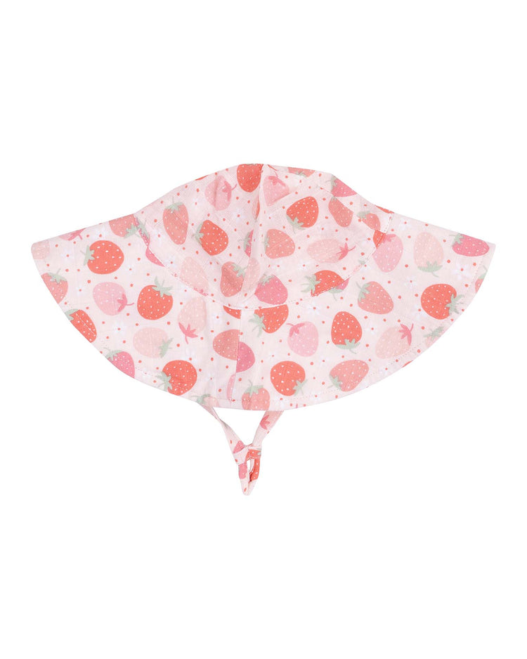 strawberry bliss wide brim sunhat