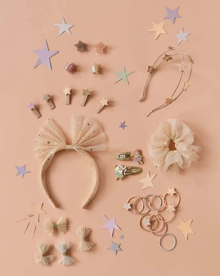 rockahula kids shimmer tulle bow headband accessories Little