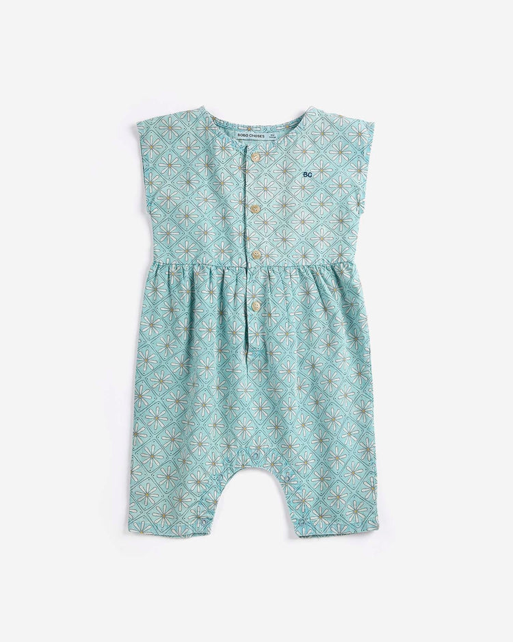 bobo choses daisy mosaic all over woven overall baby Little