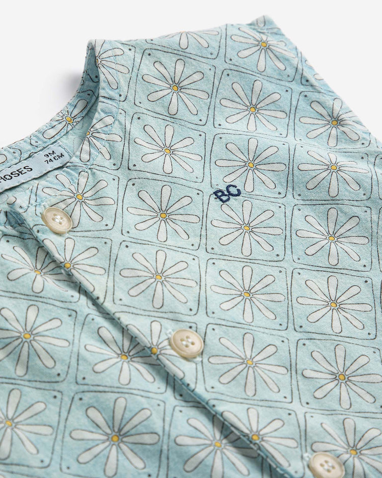 bobo choses daisy mosaic all over woven overall baby Little