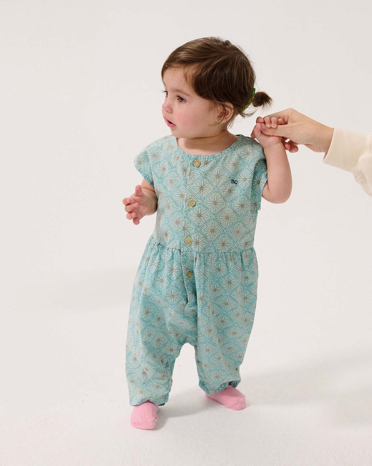 bobo choses daisy mosaic all over woven overall baby Little