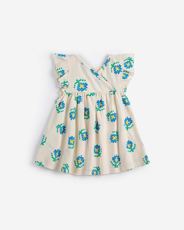 bobo choses pixel flowers all over ruffled dress baby Little