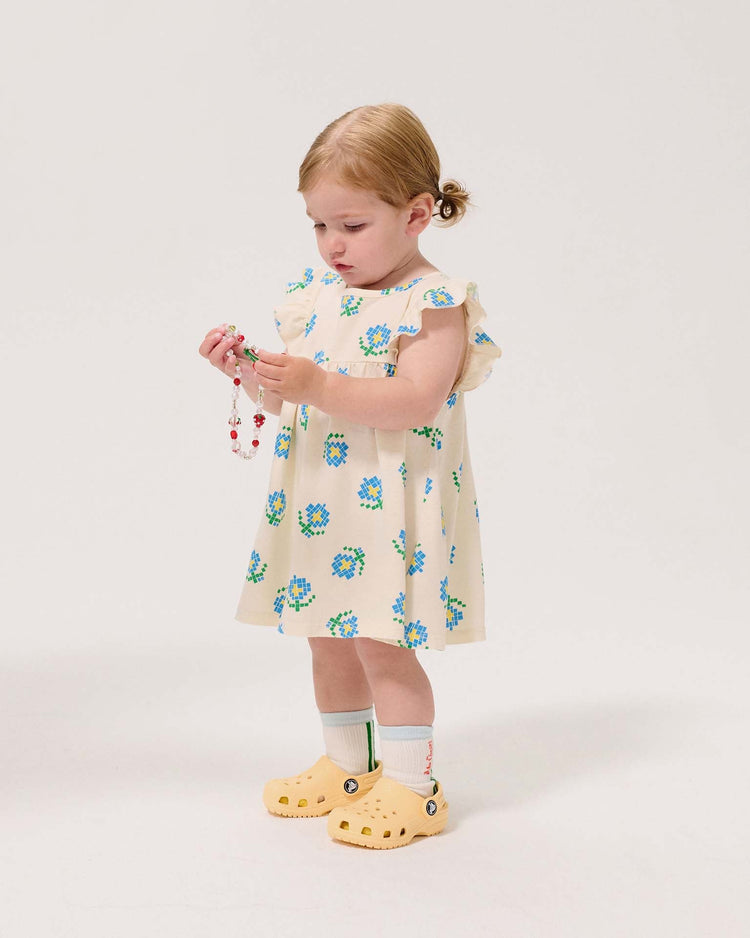bobo choses pixel flowers all over ruffled dress baby Little