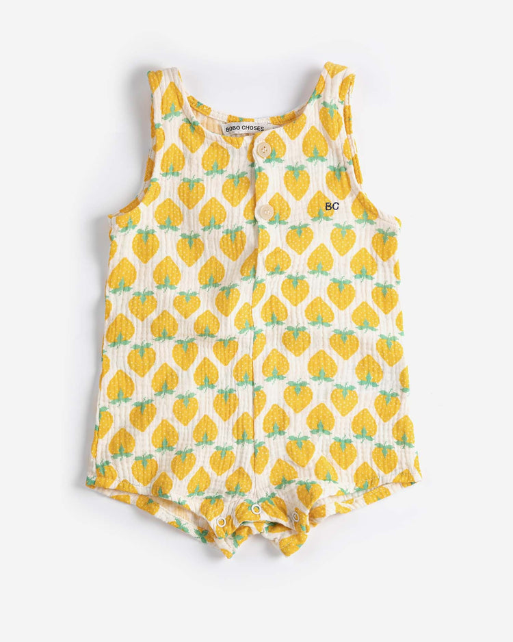 bobo choses strawberry all over woven playsuit baby Little