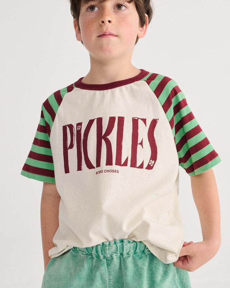 bobo choses spicy pickles raglan t-shirt kids Little