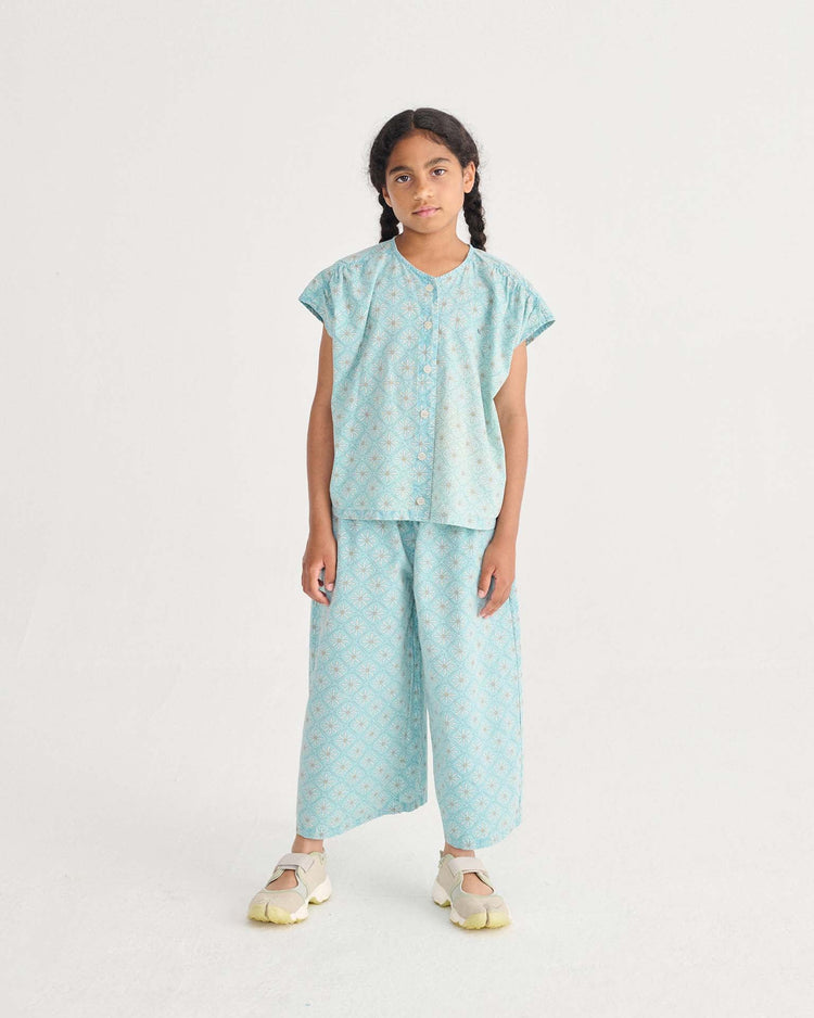 bobo choses daisy mosaic all over woven top kids Little