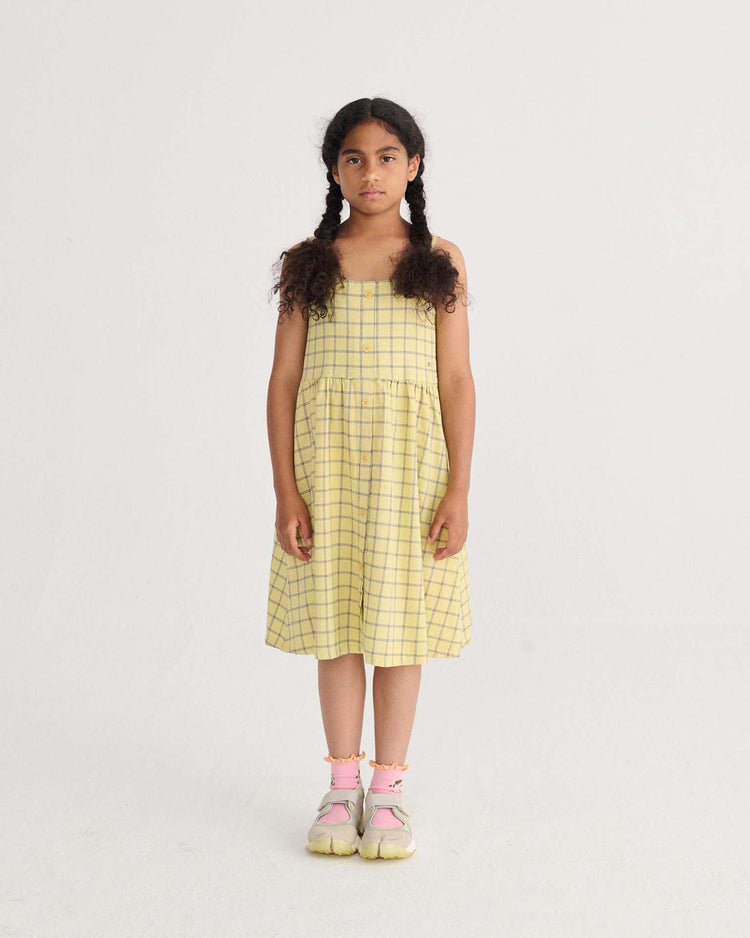 bobo choses spicy window pane woven dress kids Little