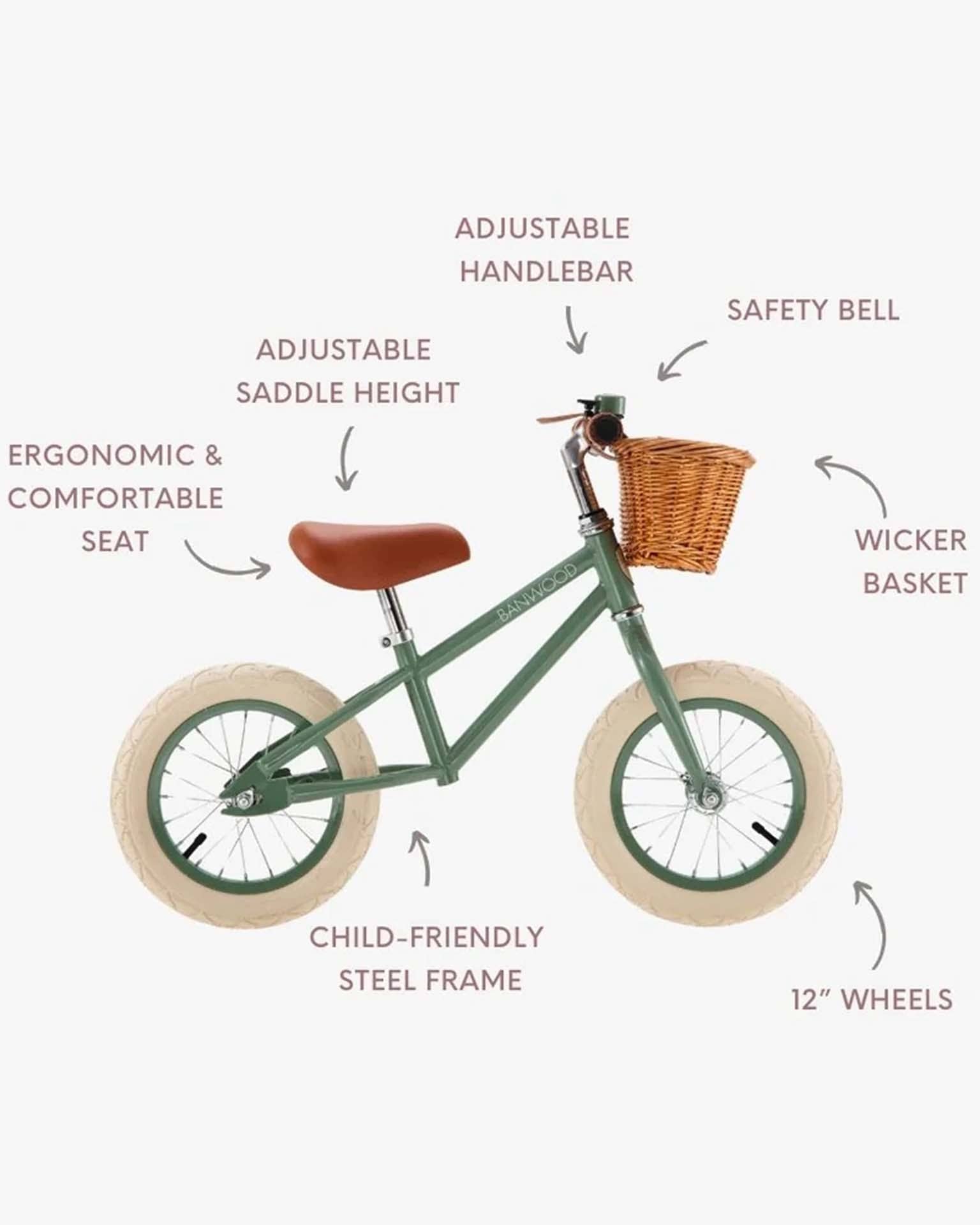 kinderfahrrad banwood banwood balance bike in forest play at Little