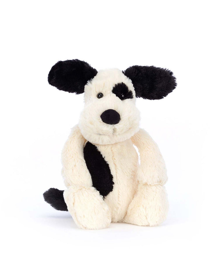 Little jellycat play bashful black & cream puppy