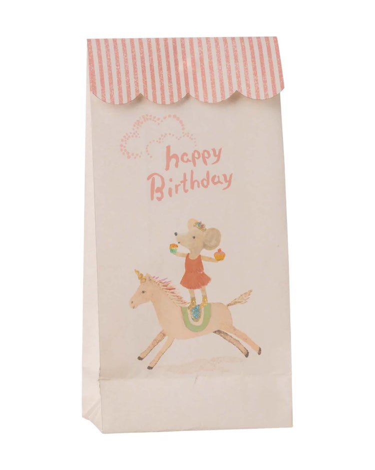 maileg goodie bag - happy birthday - unicorn play Little