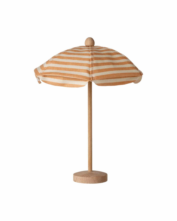 maileg beach umbrella, mouse - soft coral play Little