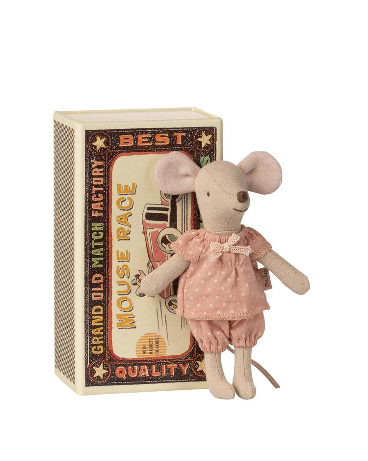maileg big sister mouse in matchbox play Little