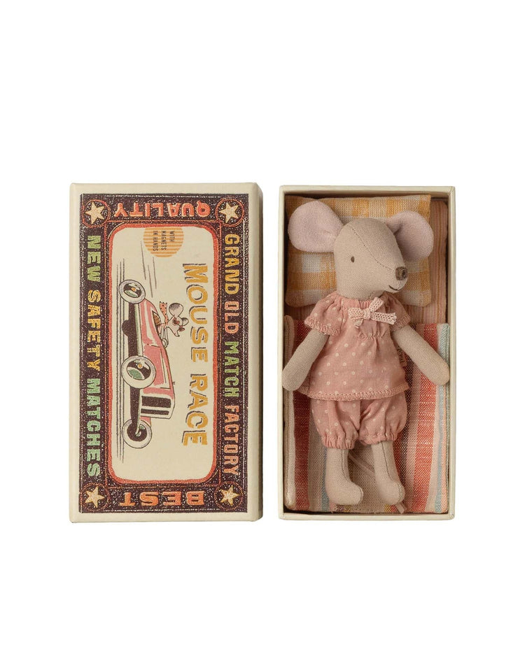 maileg big sister mouse in matchbox play Little