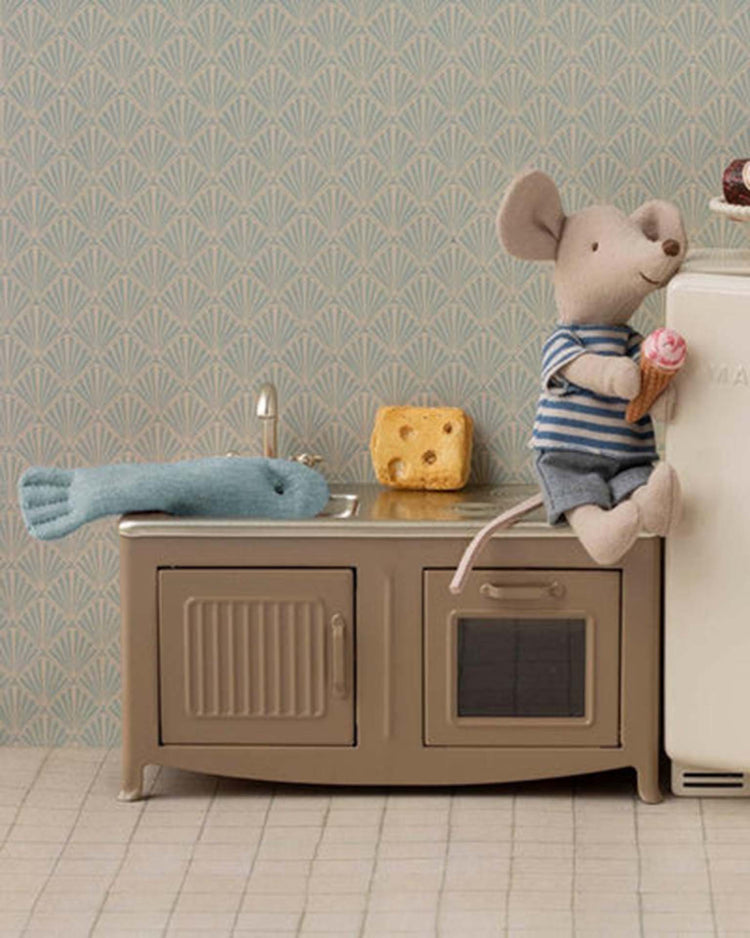 maileg fishing set, mouse play Little