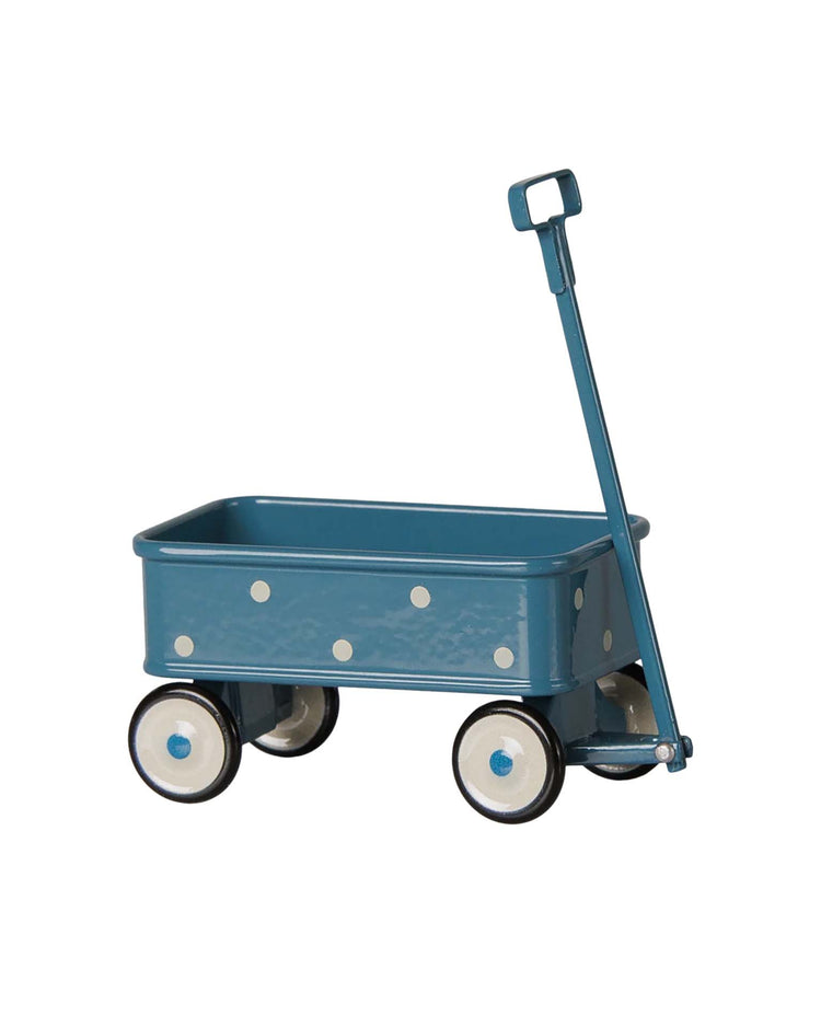 maileg wagon, mouse - blue play Little
