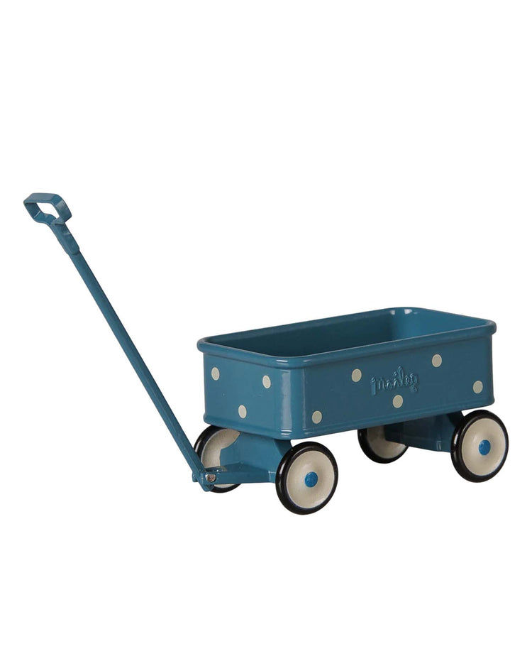 maileg wagon, mouse - blue play Little