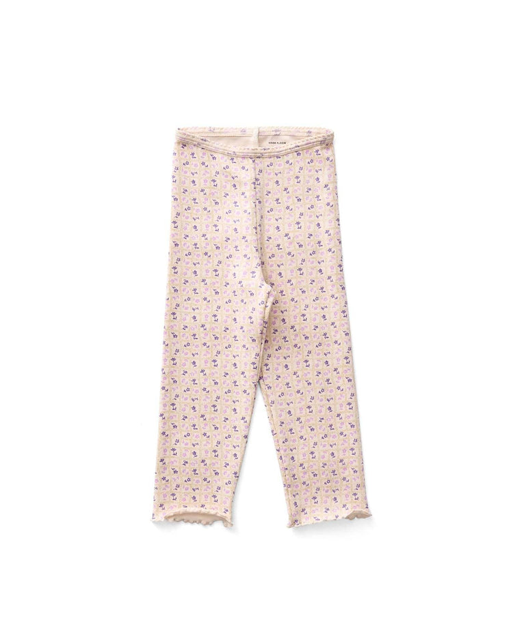 soor ploom capri legging in flower press print, soy kids Little
