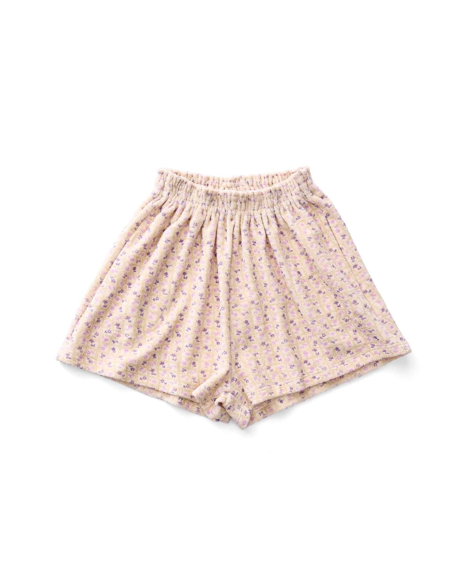 soor ploom smock short in flower press print, soy kids at Little
