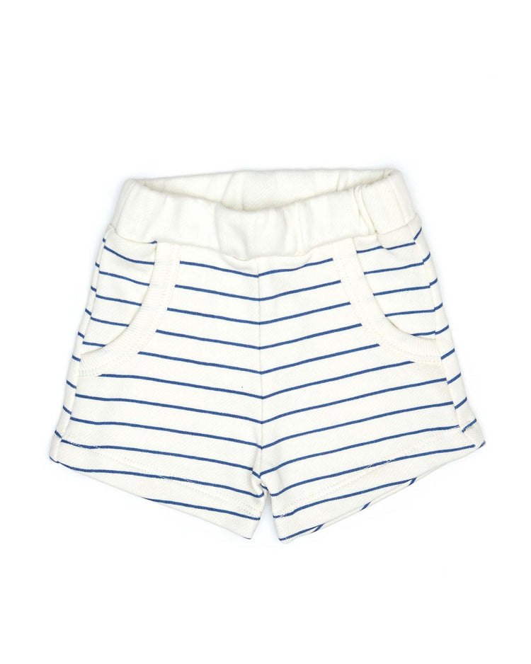 terry short in blue heaven stripes