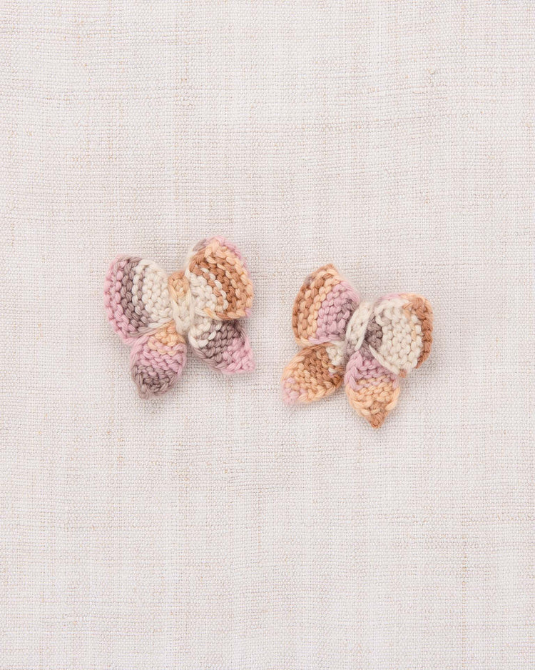 baby puff bow set in mochi space dye