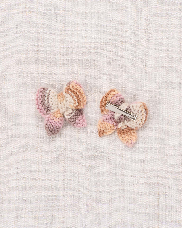 baby puff bow set in mochi space dye