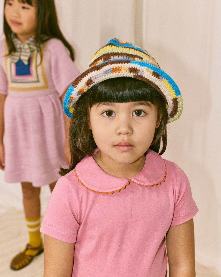 misha + puff rickrack collar tee in azalea kids Little