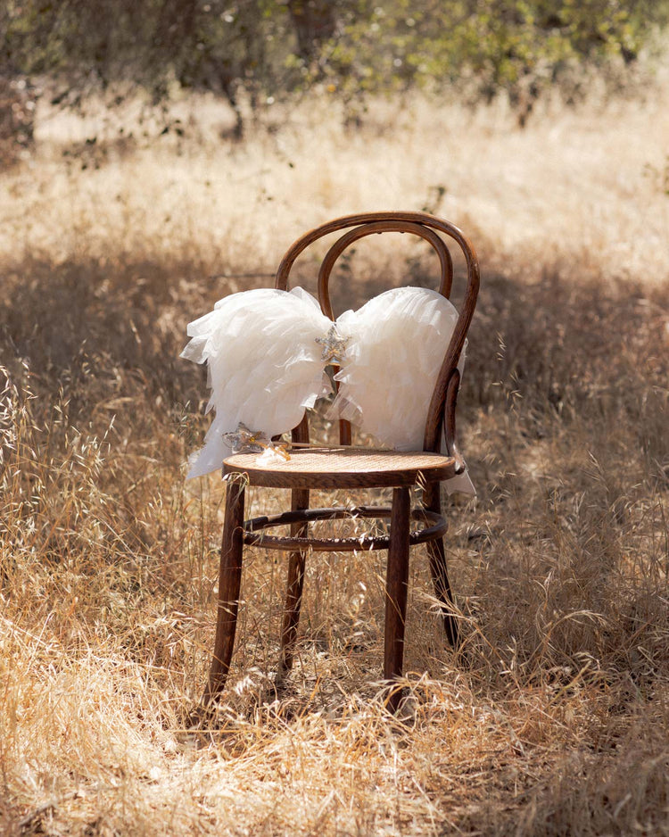 noralee angel wings in ivory shimmer kids Little