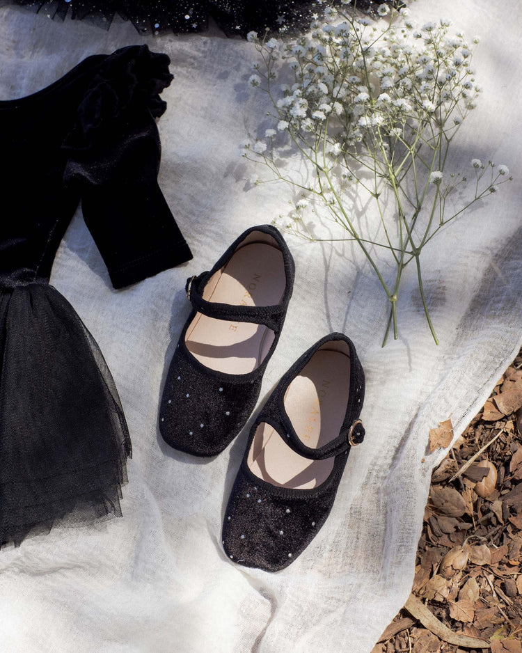 noralee strap ballet flats in black accessories Little