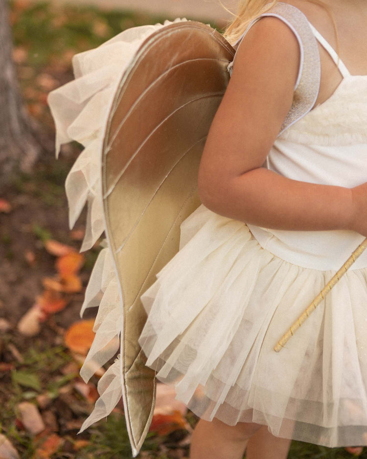 noralee angel wings in ivory shimmer kids Little
