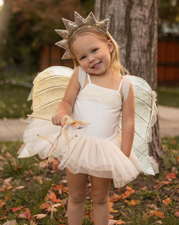 noralee sun crown + wand in gold kids Little