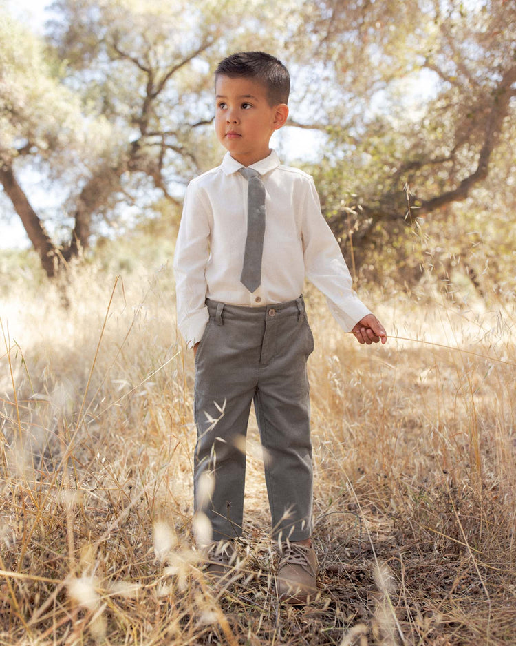 skinny tie in eucalyptus