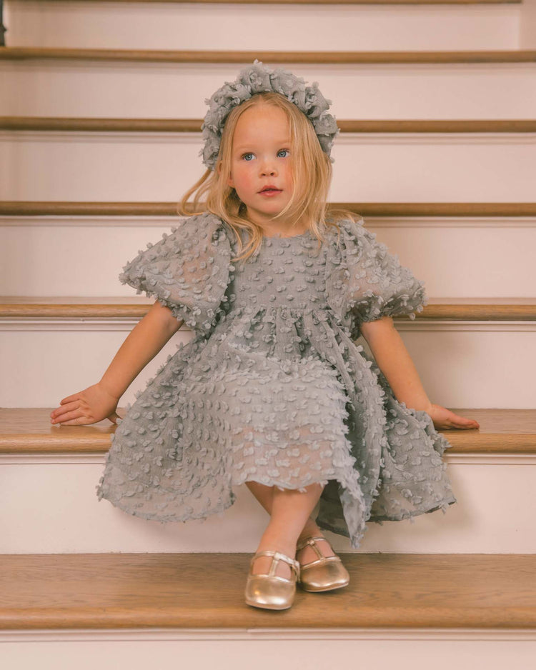 luna dress in eucalyptus