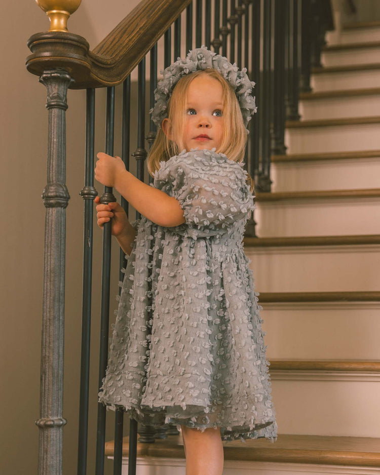 luna dress in eucalyptus