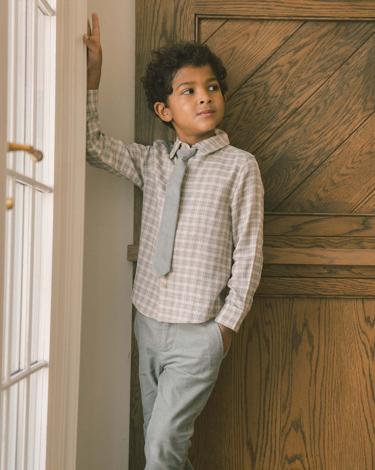 noralee harrison button down in fall plaid kids Little