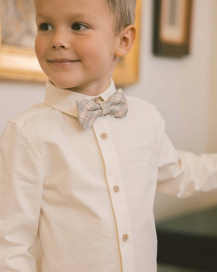 bow tie in fall plaid