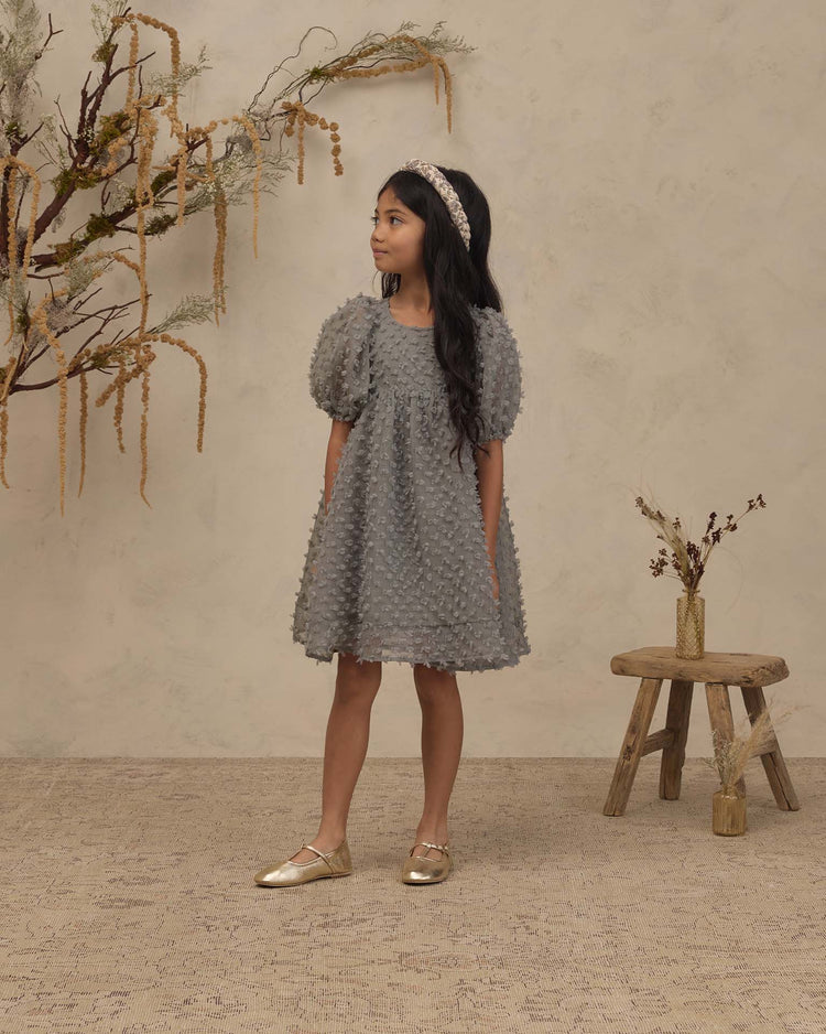 luna dress in eucalyptus