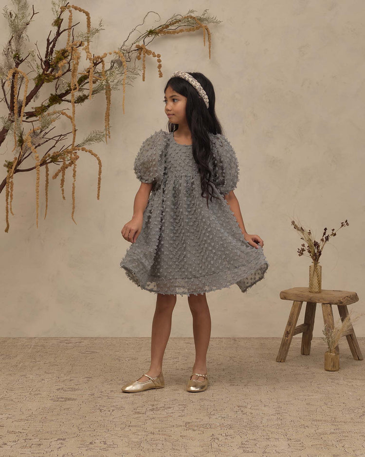 luna dress in eucalyptus