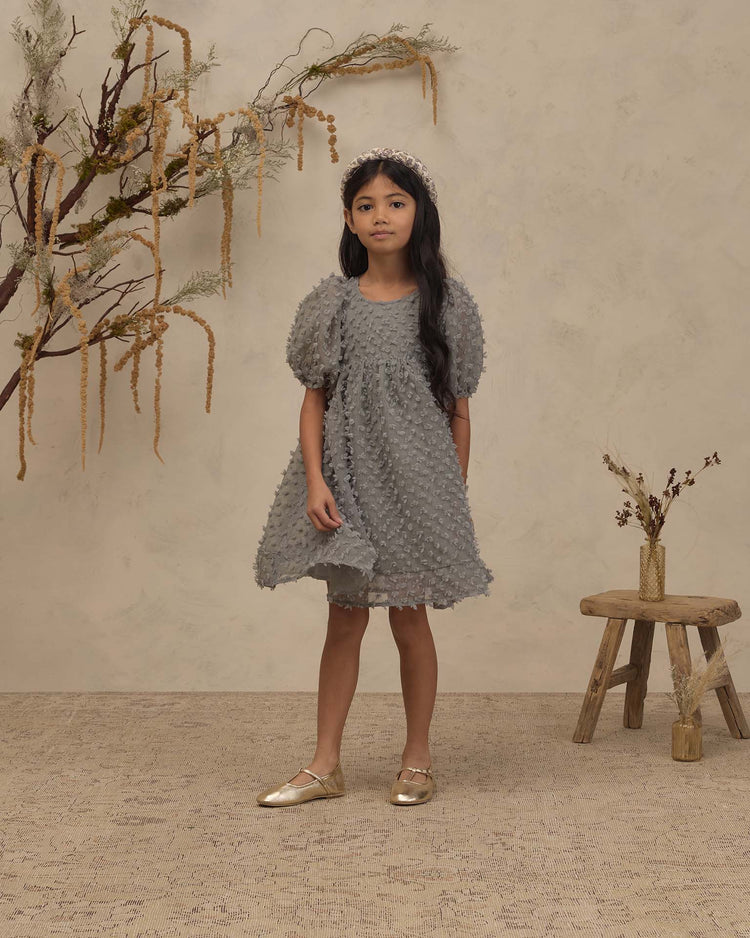 luna dress in eucalyptus