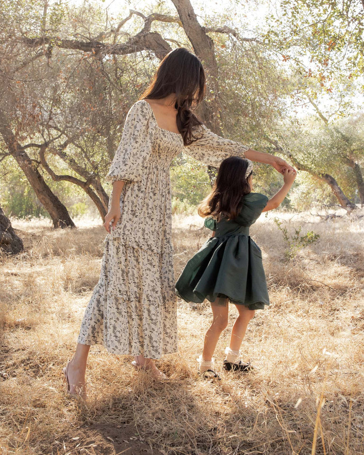 noralee sofia dress in green shimmer kids Little